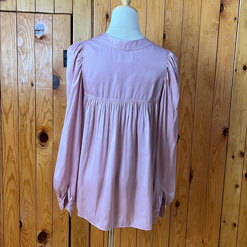 Zadig & Voltaire Light Pink Blouse Telia V-Neck - Picture 3 of 6